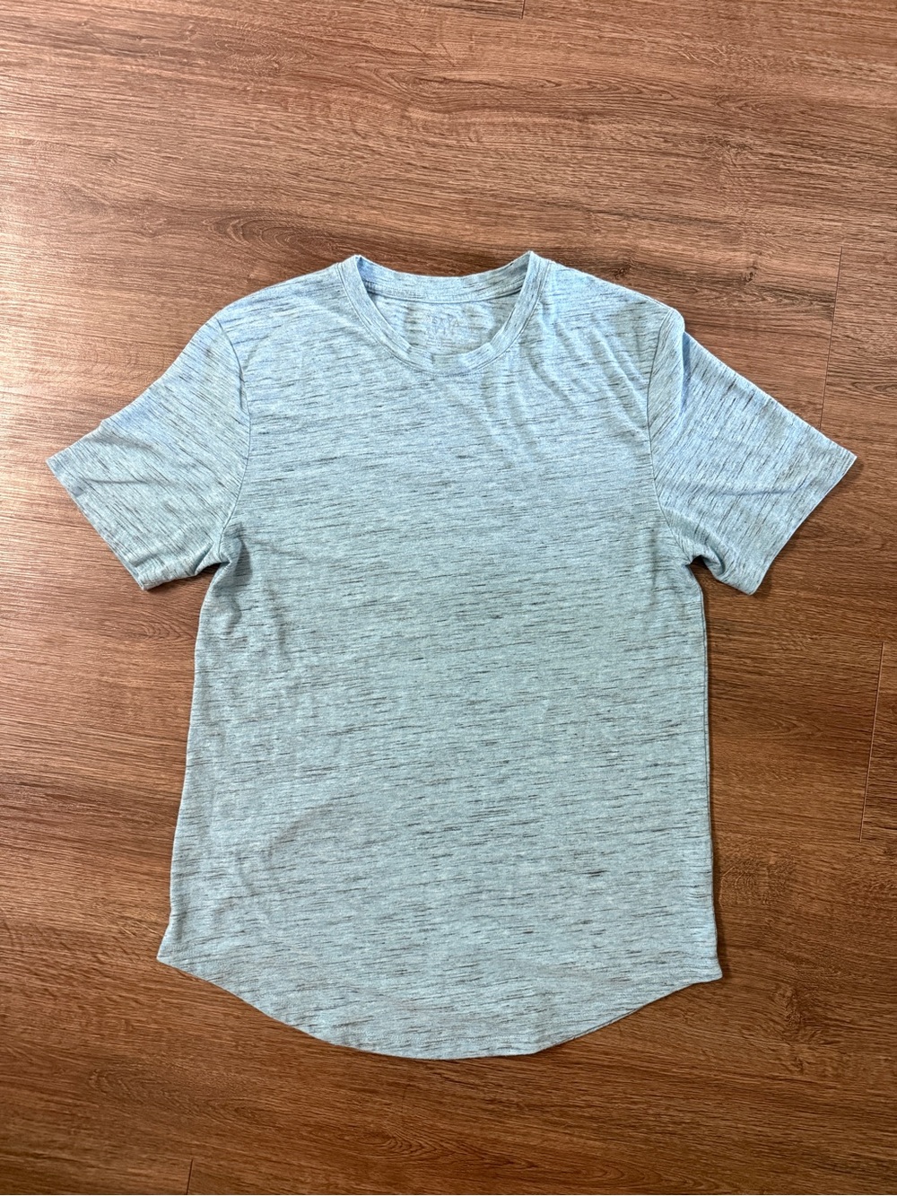 Soft Heather Crew Neck T-Shirt - Light blue
